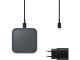 EP-P2400TBEGEU Samsung Wireless Qi Charger Pad 15W + Fast Travel Charger 25W Dark Grey